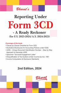 Reporting Under Form 3CD - A Ready Reckoner
